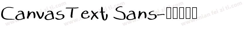CanvasText Sans字体转换